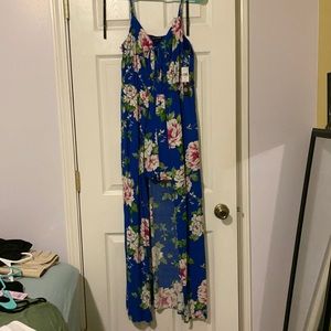 As U Wish, blue floral dress